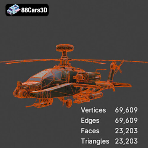 Sikorsky AH-60 Black Hawk 3D Model - Gallery Image 6 Sikorsky AH-60 Black Hawk 3D Model