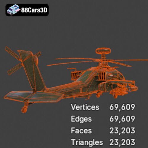 Sikorsky AH-60 Black Hawk 3D Model - Gallery Image 3 Sikorsky AH-60 Black Hawk 3D Model
