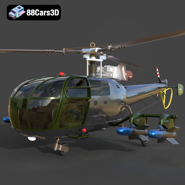 Aérospatiale Alouette III 3D Model