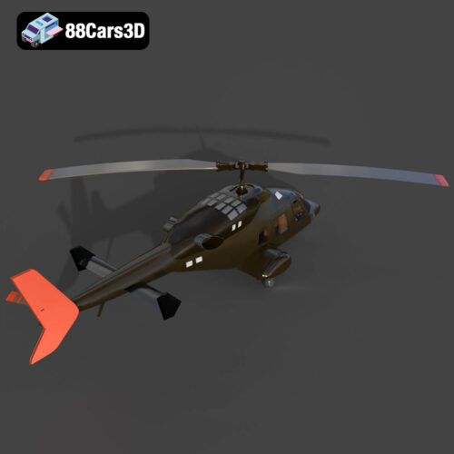 Bell Helicopter Model 005 3D Model