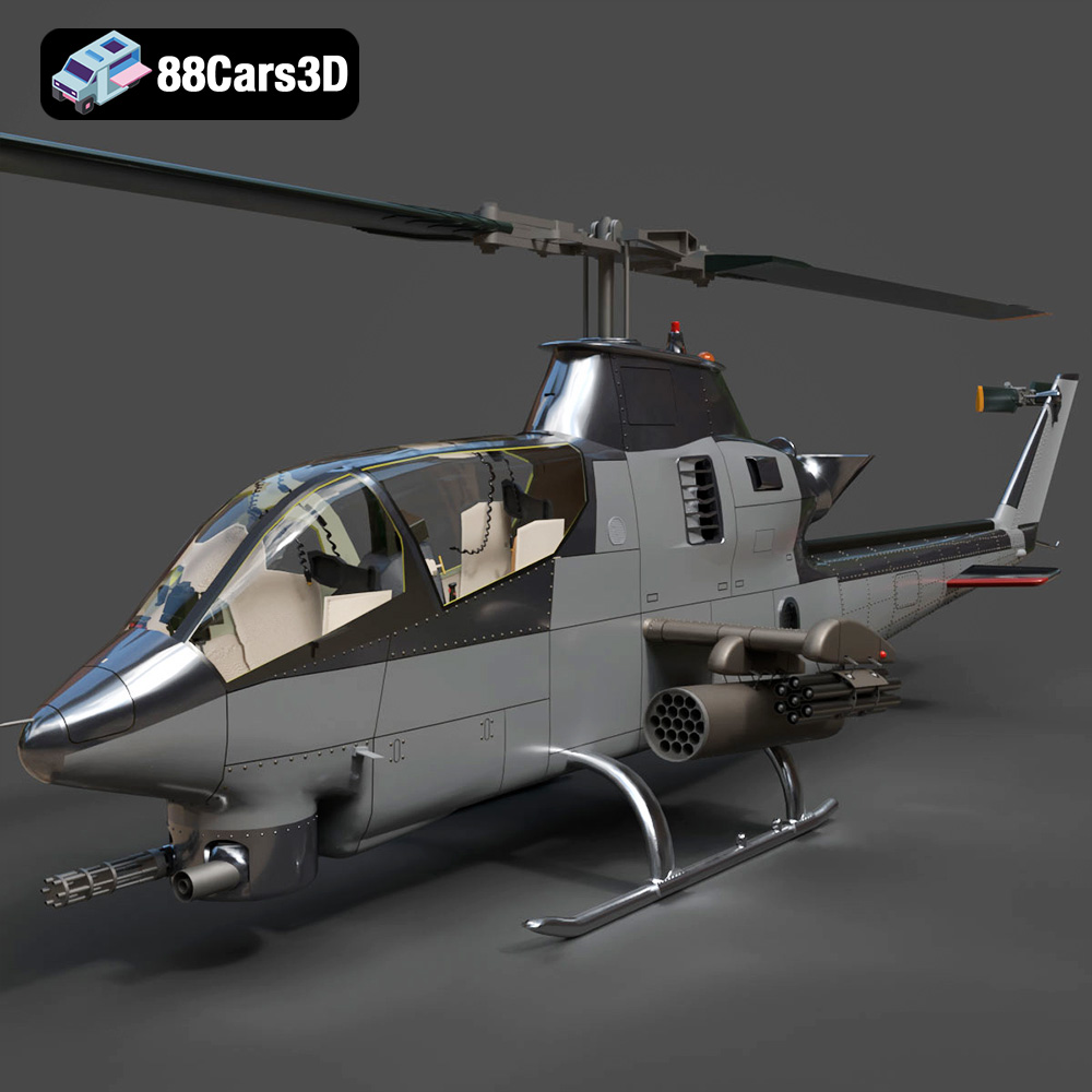 Bell AH-1 Cobra 3D Model