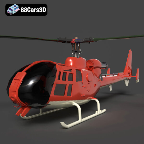 Aerospatiale Gazelle SA 341 3D Model