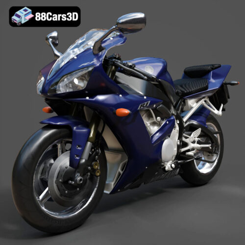 Yamaha YZF-R1 Motorcycle 3D Model - Main Image Yamaha YZF-R1 Motorcycle 3D Model