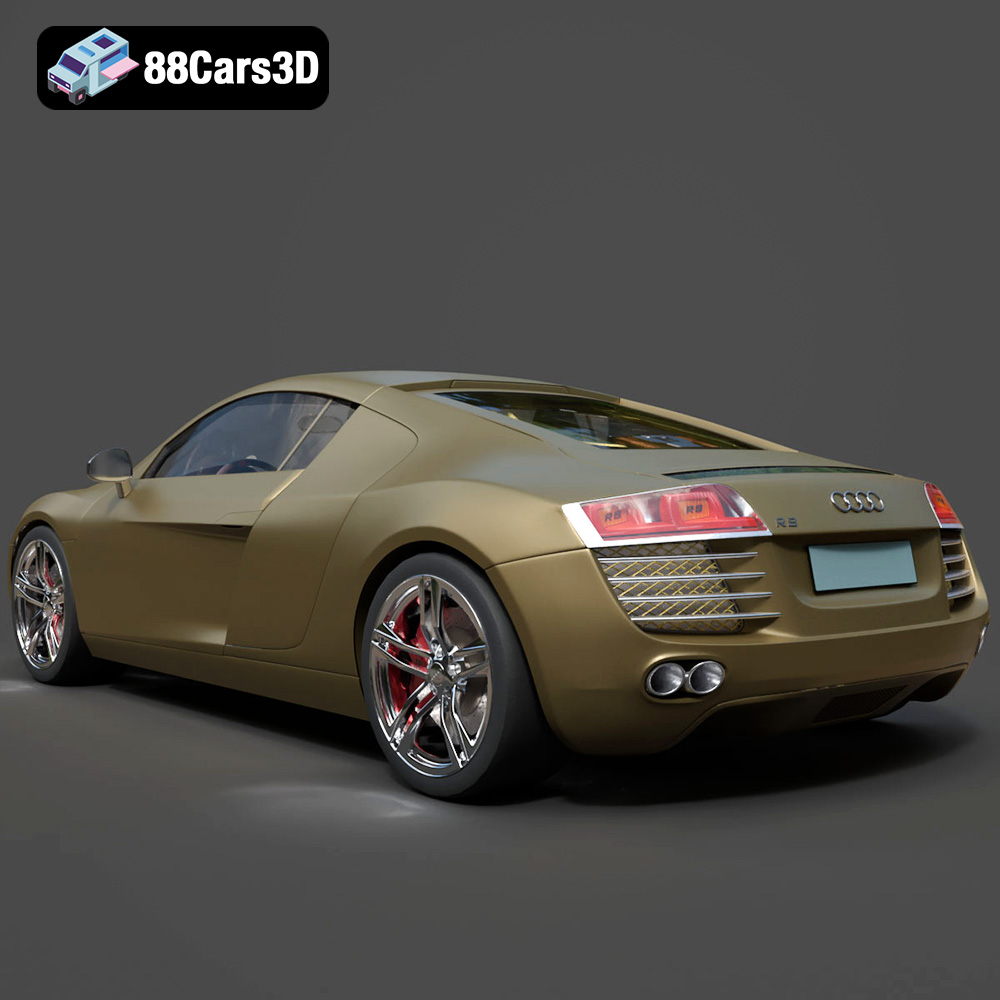 Audi R8 2006 3D Model