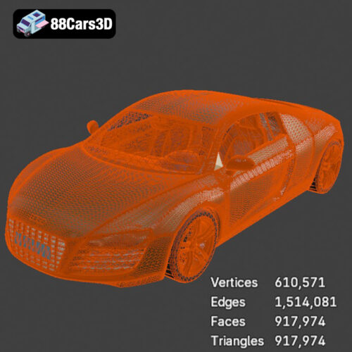 Audi R8 2006 3D Model