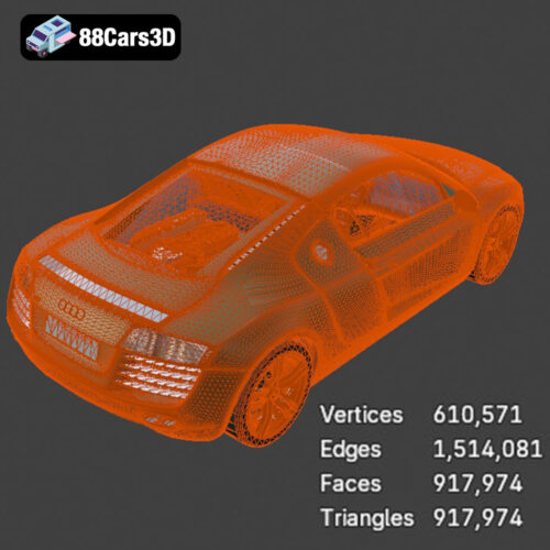 Audi R8 2006 3D Model