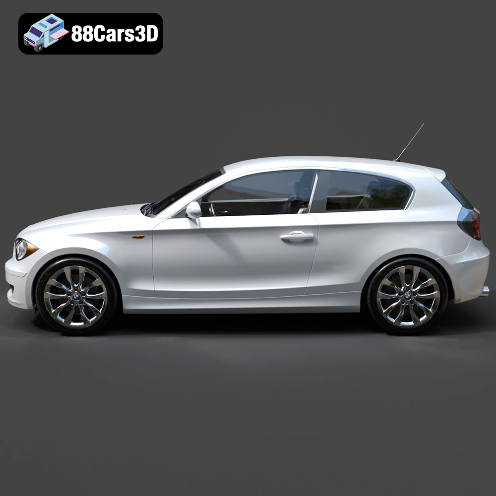BMW 1 Series 3-Door E81 3D Model