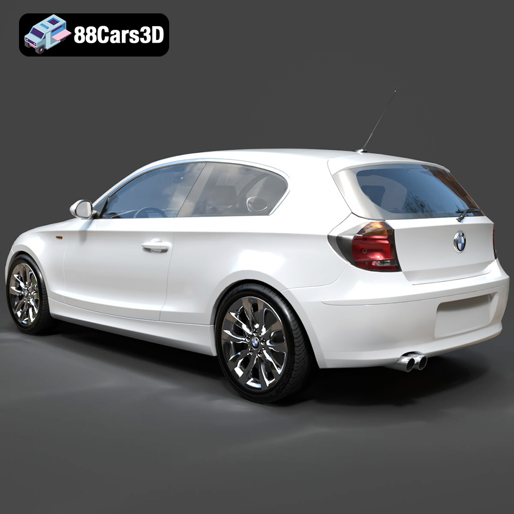BMW 1 Series 3-Door E81 3D Model