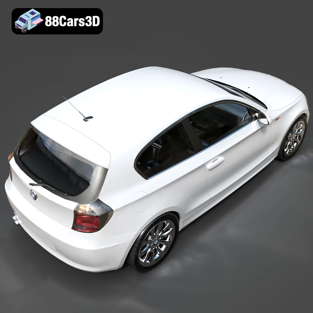 BMW 1 Series 3-Door E81 3D Model