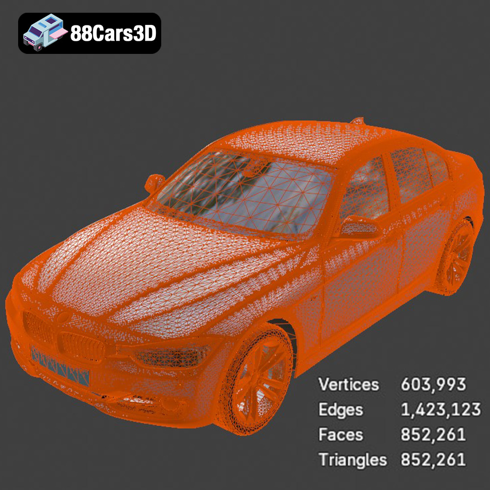 BMW 3 F30 3D Model