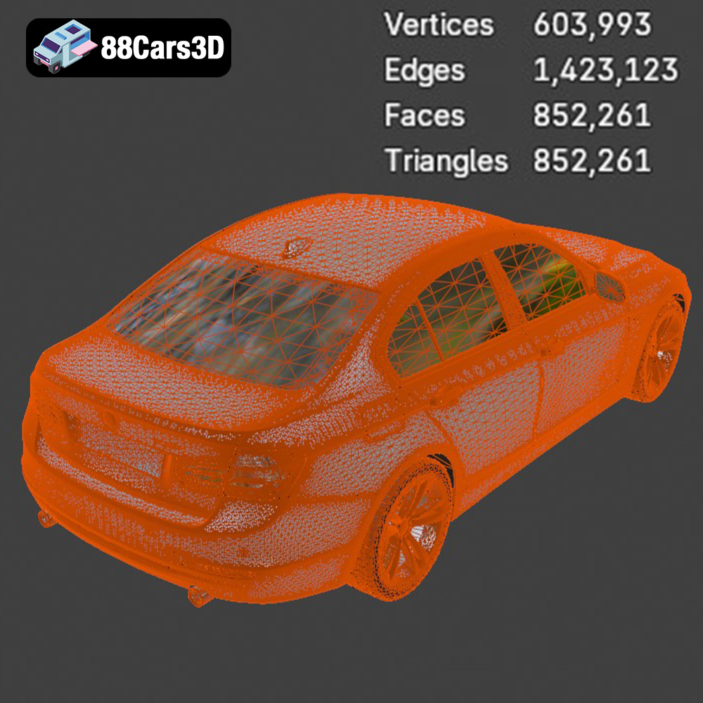 BMW 3 F30 3D Model