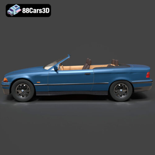 BMW 3 Series E36 Cabrio 325i 1998 3D Model - Gallery Image 3 BMW 3 Series E36 Cabrio 325i 1998 3D Model