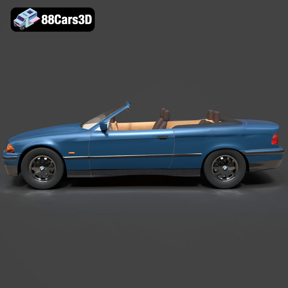 BMW 3 Series E36 Cabrio 325i 1998 3D Model