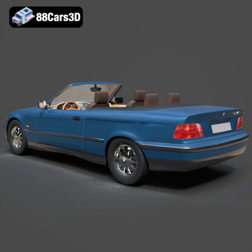 BMW 3 Series E36 Cabrio 325i 1998 3D Model - Gallery Image 5 BMW 3 Series E36 Cabrio 325i 1998 3D Model