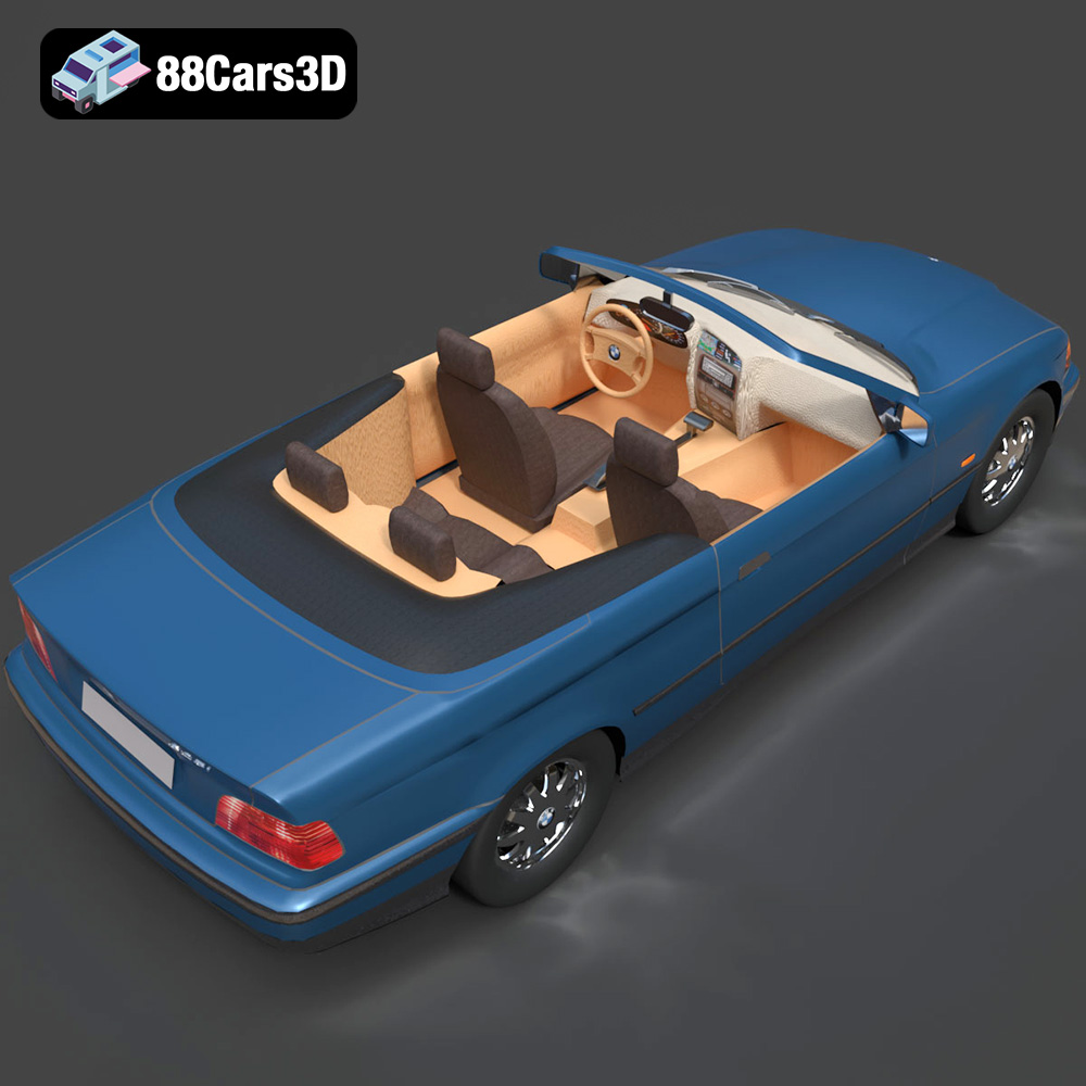 BMW 3 Series E36 Cabrio 325i 1998 3D Model