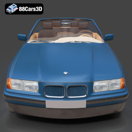 BMW 3 Series E36 Cabrio 325i 1998 3D Model - Gallery Image 6 BMW 3 Series E36 Cabrio 325i 1998 3D Model