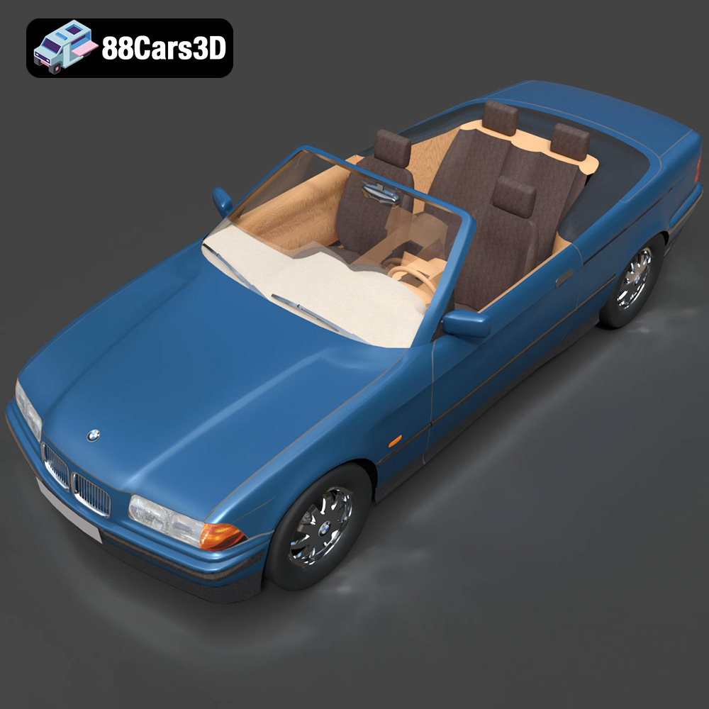 BMW 3 Series E36 Cabrio 325i 1998 3D Model