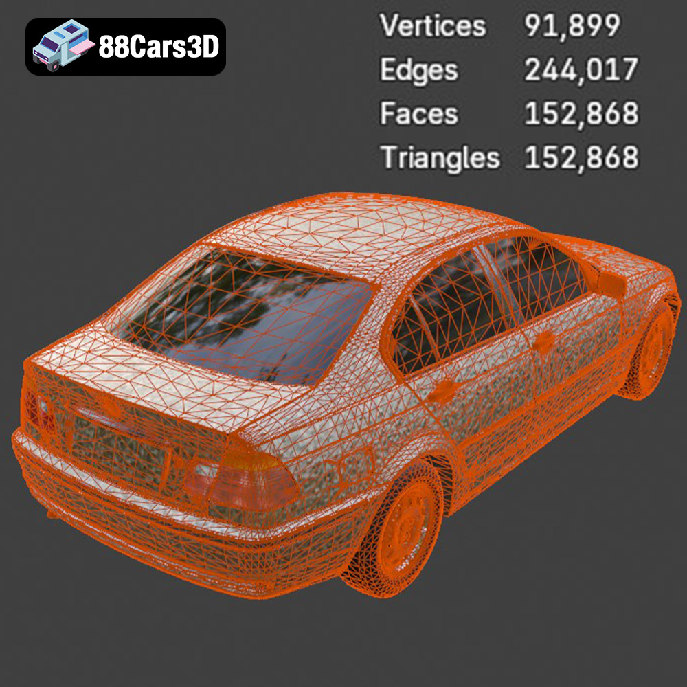 BMW 3 Series E46 3D Model
