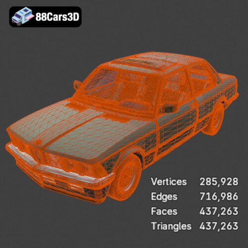 BMW 3 Series E21 3D Model - Gallery Image 2 BMW 3 Series E21 3D Model