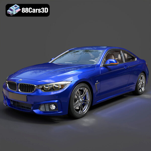 BMW 4 Series Coupe M Sport 2014 3D Model