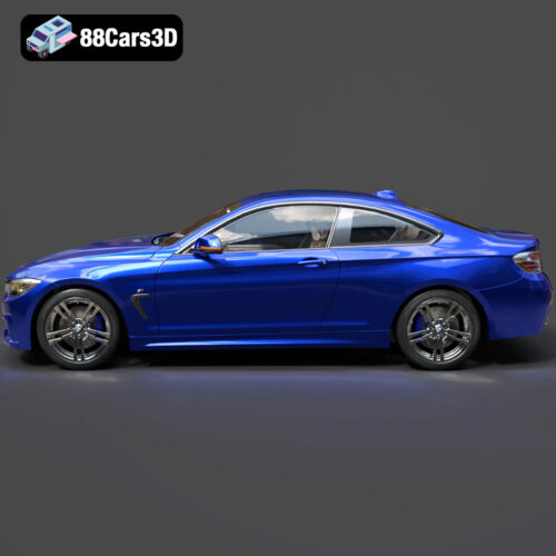 BMW 4 Series Coupe M Sport 2014 3D Model