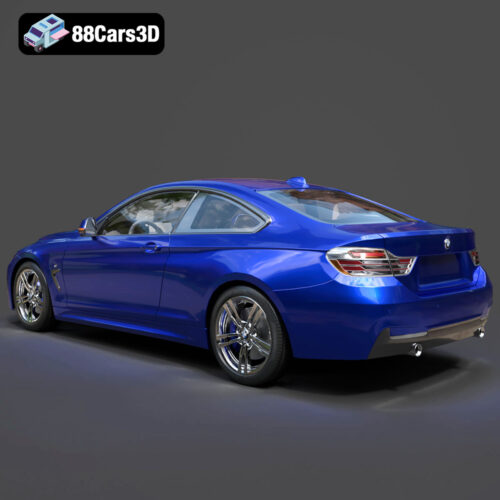 BMW 4 Series Coupe M Sport 2014 3D Model