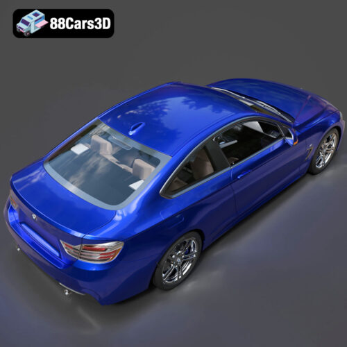 BMW 4 Series Coupe M Sport 2014 3D Model