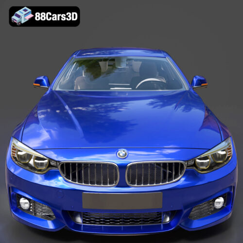 BMW 4 Series Coupe M Sport 2014 3D Model