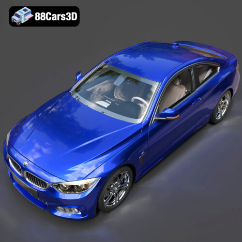 BMW 4 Series Coupe M Sport 2014 3D Model