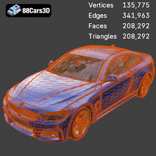 BMW 4 Series Coupe M Sport 2014 3D Model