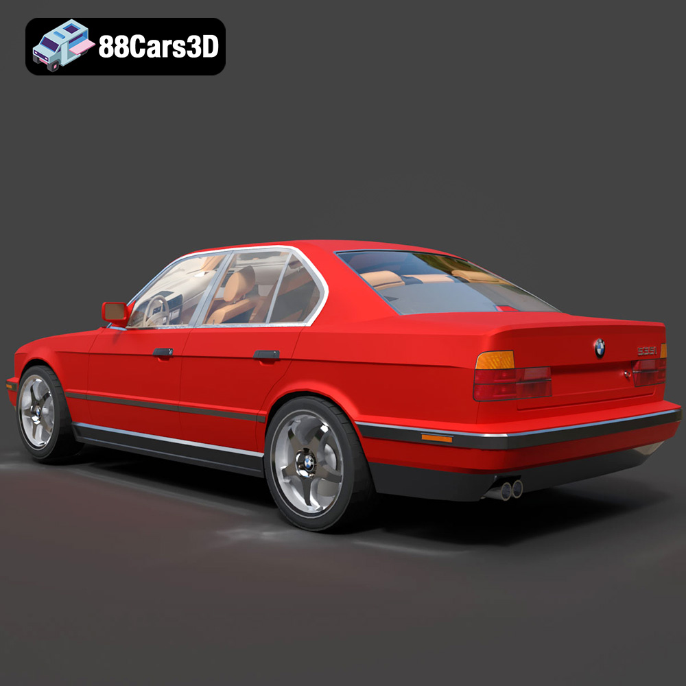 BMW 5 E34-535i 3D Model