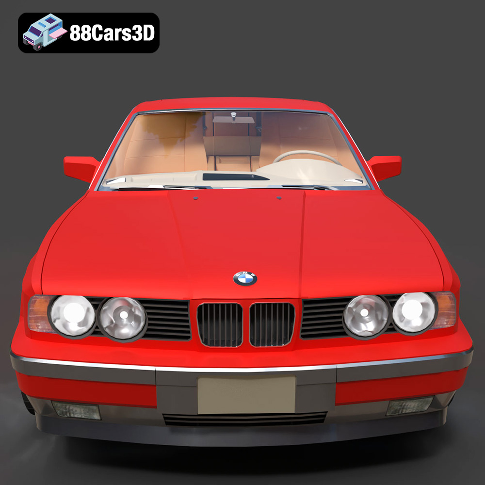 BMW 5 E34-535i 3D Model