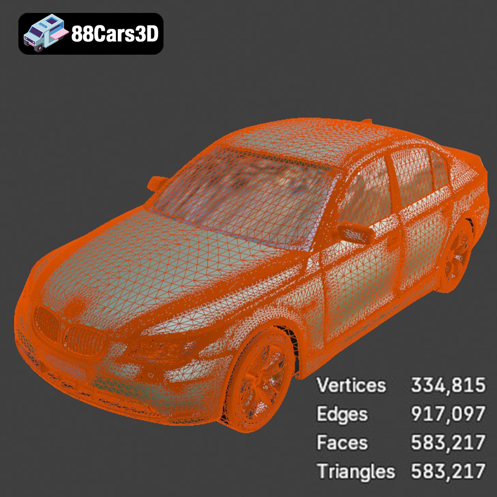 BMW 5 Series E60 3D Model