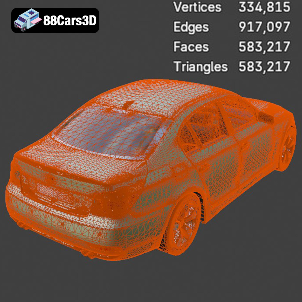 BMW 5 Series E60 3D Model