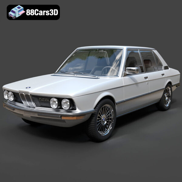 BMW 5 Series E12 528i 3D Model