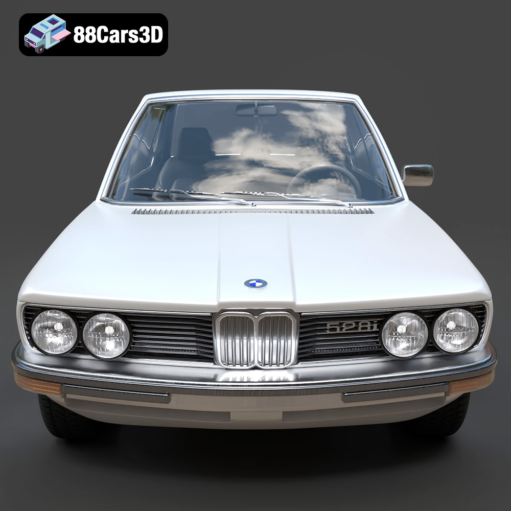 BMW 5 Series E12 528i 3D Model