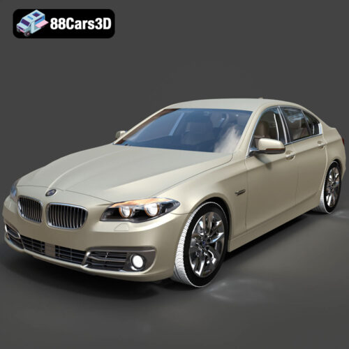 BMW 5 Series F10 2014 3D Model - Main Image BMW 5 Series F10 2014 3D Model