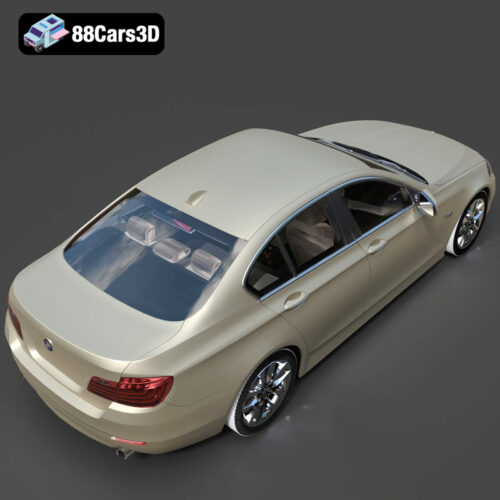 BMW 5 Series F10 2014 3D Model - Gallery Image 6 BMW 5 Series F10 2014 3D Model