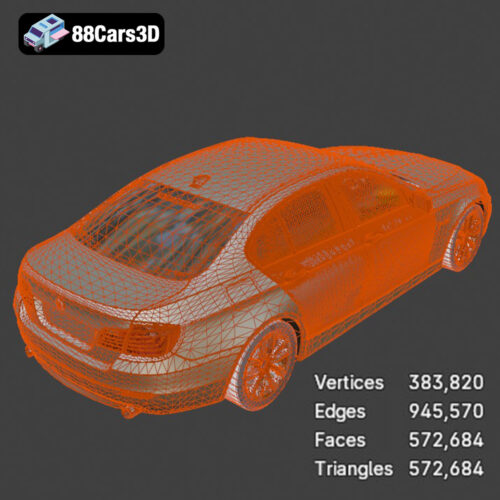 BMW 5 Series F10 2014 3D Model - Gallery Image 3 BMW 5 Series F10 2014 3D Model