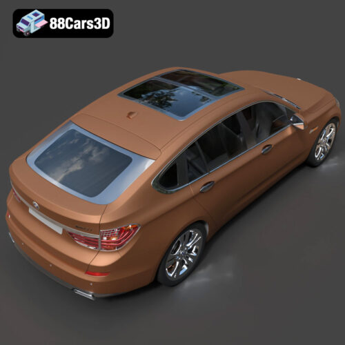 BMW 5 Series Gran Turismo F07-003 3D Model - Gallery Image 4 BMW 5 Series Gran Turismo F07-003 3D Model