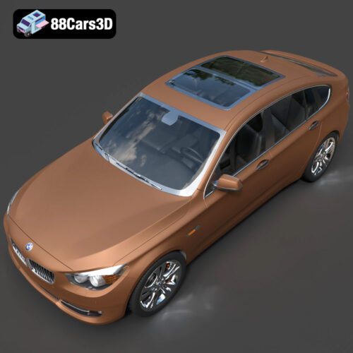 BMW 5 Series Gran Turismo F07-003 3D Model - Gallery Image 2 BMW 5 Series Gran Turismo F07-003 3D Model