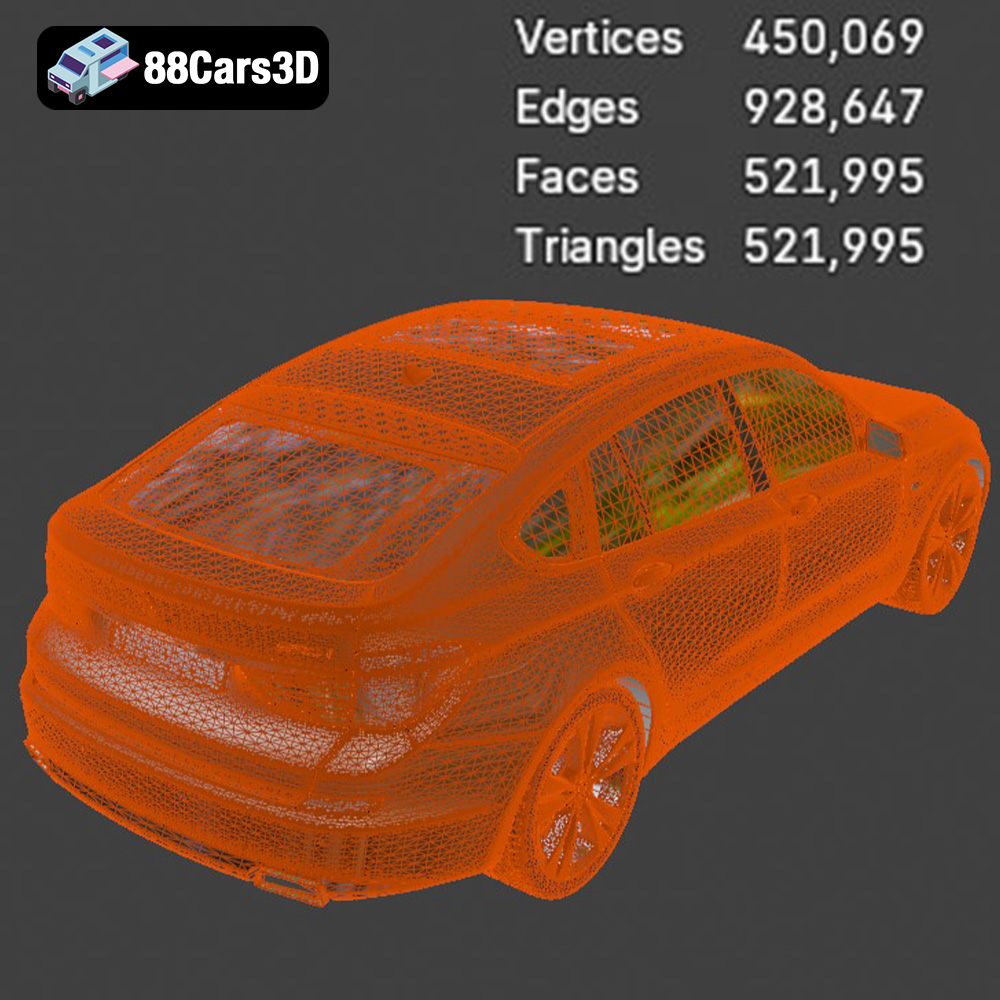 BMW 5 Series Gran Turismo F07-003 3D Model