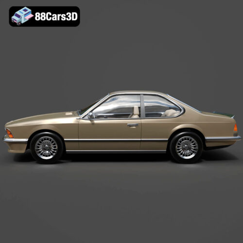 BMW 6 Series 1986 3D Model - Gallery Image 5 BMW 6 Series 1986 3D Model