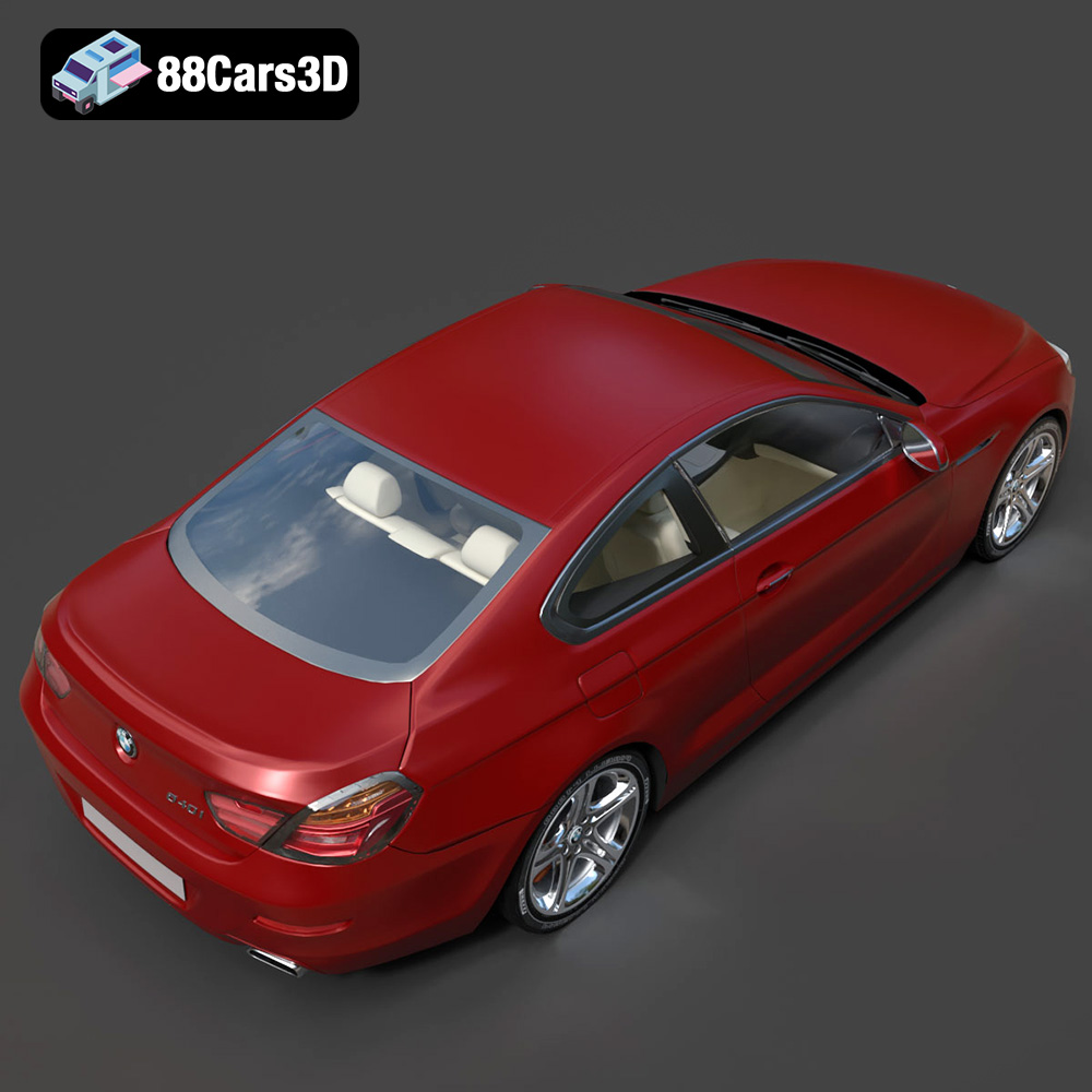 BMW 6 Series 640i F12 3D Model