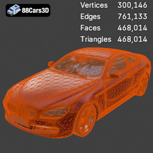 BMW 6 Series 640i F12 3D Model