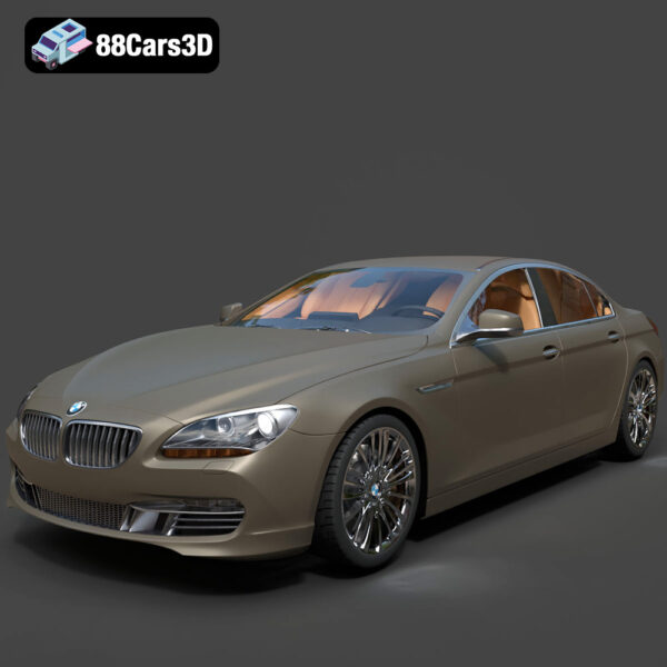 BMW 6 Series Gran Coupe 2013 3D Model - Main Image BMW 6 Series Gran Coupe 2013 3D Model