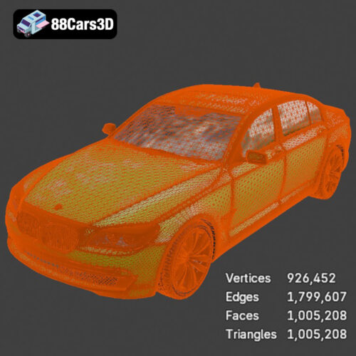 BMW 7 Series 750 F01 3D Model