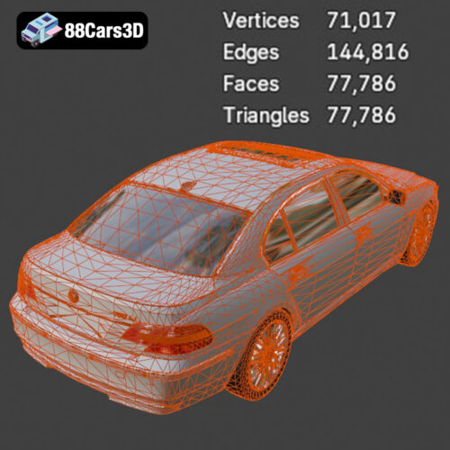 BMW 760Li E66 2005 3D Model