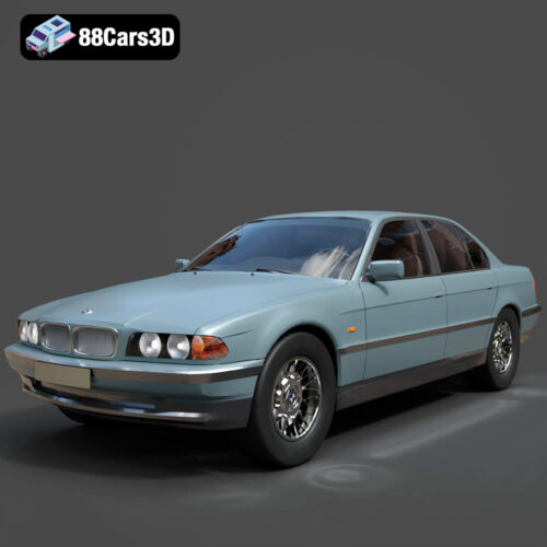 BMW 7 Series E38 3D Model - Main Image BMW 7 Series E38 3D Model