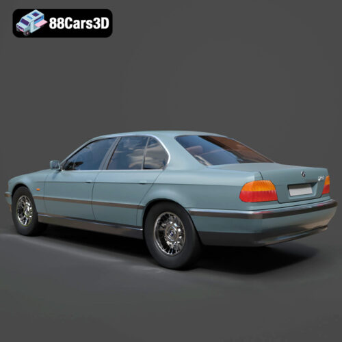 BMW 7 Series E38 3D Model - Gallery Image 5 BMW 7 Series E38 3D Model
